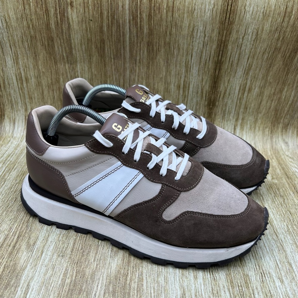 Greats Greenpoint Runner Men's Size 11 Brown Tan Leather Suede Sneakers GPTR01SG